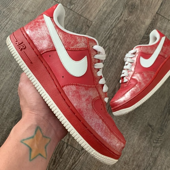 Nike Air Force 1 Low Pre-valentines Day Premium Red Size 7